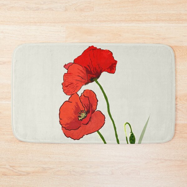 Item preview, Red poppy flower designed and sold by Emi Yañez.