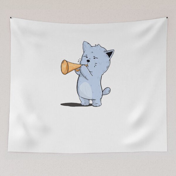 Item preview, Sorry I Tooted Funny Trumpet Cat Band Music Joke Design designed and sold by noirty.