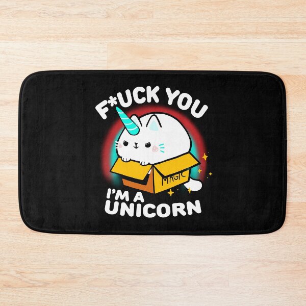 Item preview, Unicorn cat - Cute Kitty in a Box - Fantasy Rainbow designed and sold by BlancaVidal.