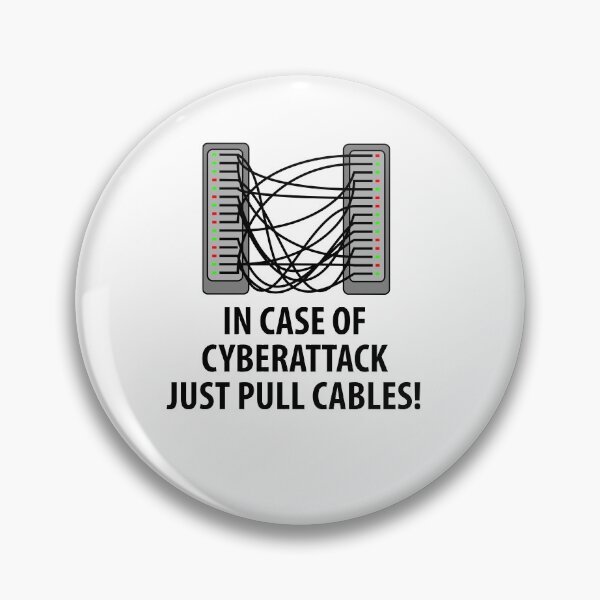 Item preview, In Case Of CyberAttack just pull cables designed and sold by WeeTee.