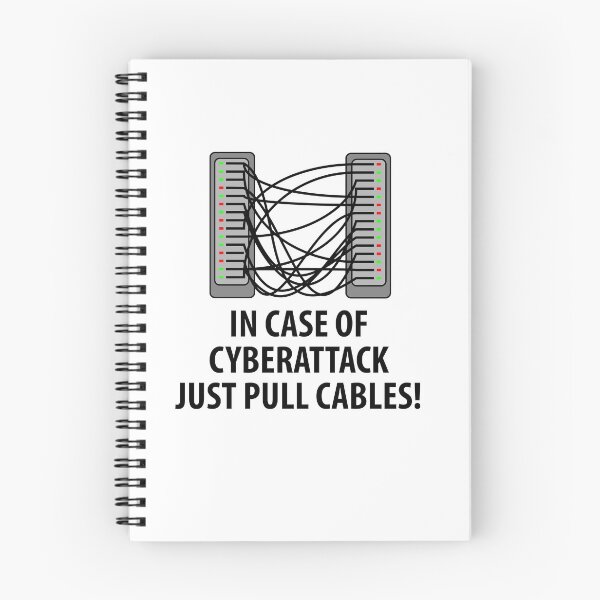 Item preview, In Case Of CyberAttack just pull cables designed and sold by WeeTee.