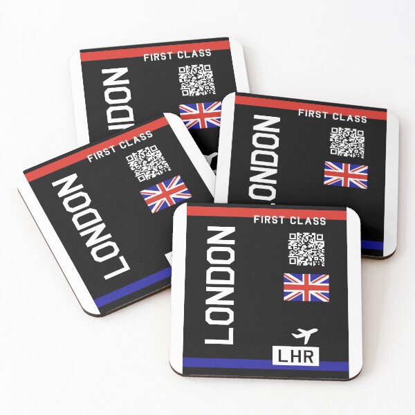Item preview, Flight Ticket London in black designed and sold by swaynowo.
