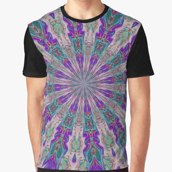 Vista previa del artículo con la obra «Caleidoscopio Tótem En Rojo Púrpura y Jade», diseñado y vendido por taiche.