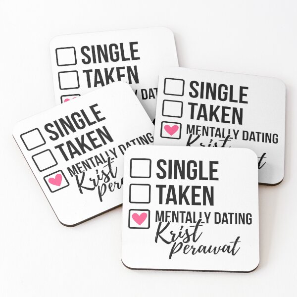 Item preview, Single Taken Mentally Dating Krist Perawat 2 designed and sold by skeletonvenus.