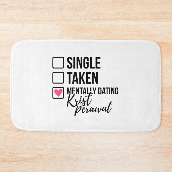 Item preview, Single Taken Mentally Dating Krist Perawat 2 designed and sold by skeletonvenus.