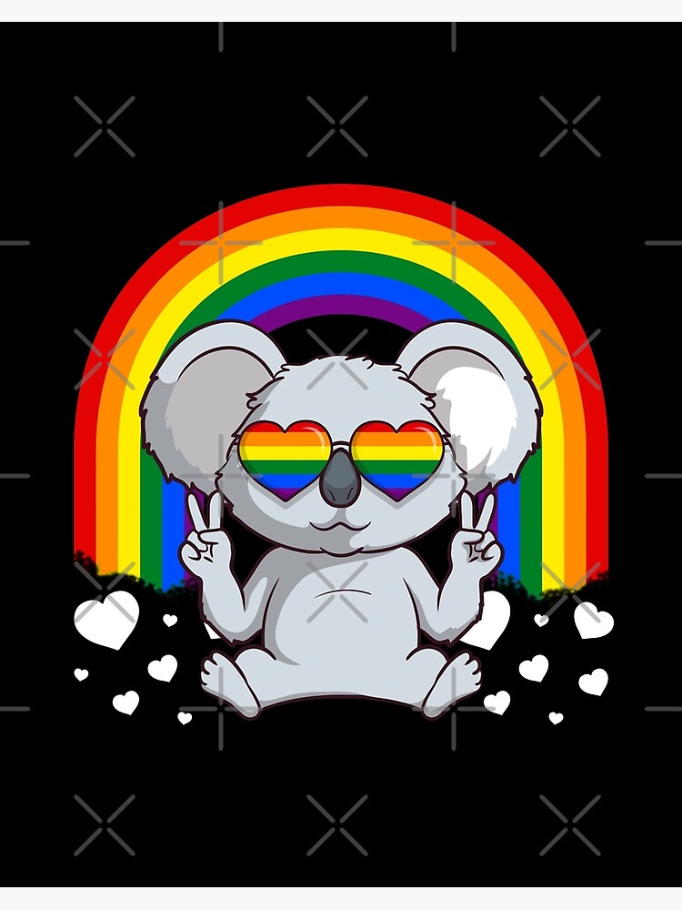 LGBTQ Gay Pride Rainbow Koala Bear | Art Board Print