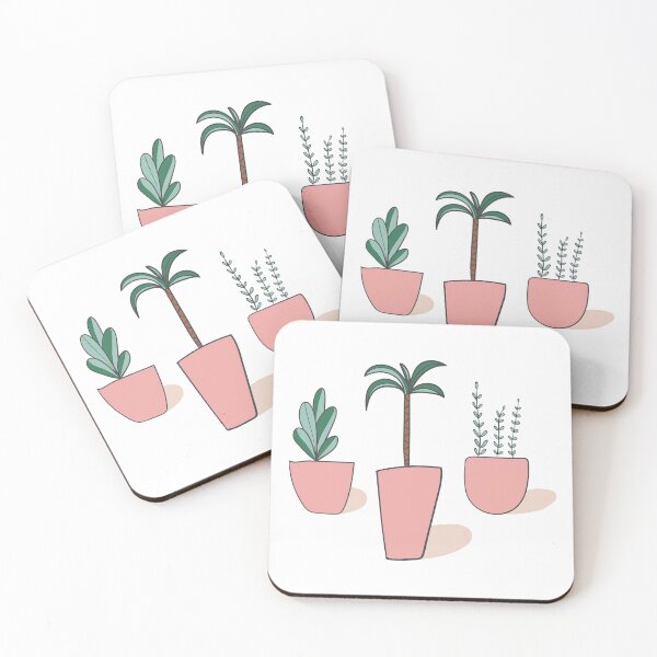 Item preview, Green plants in terracotta flower pot designed and sold by fun-tee-shirts.