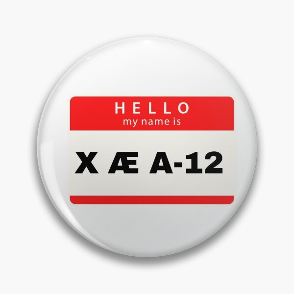 Item preview, Hello my name is X Æ A-12 (red) designed and sold by melbournegirl.