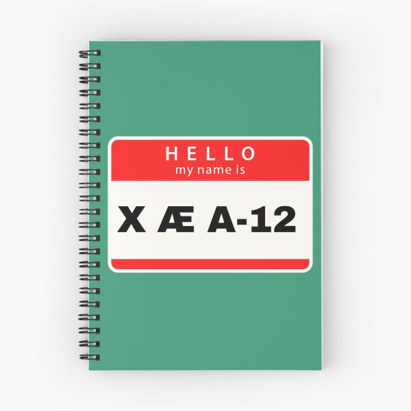 Item preview, Hello my name is X Æ A-12 (red) designed and sold by melbournegirl.