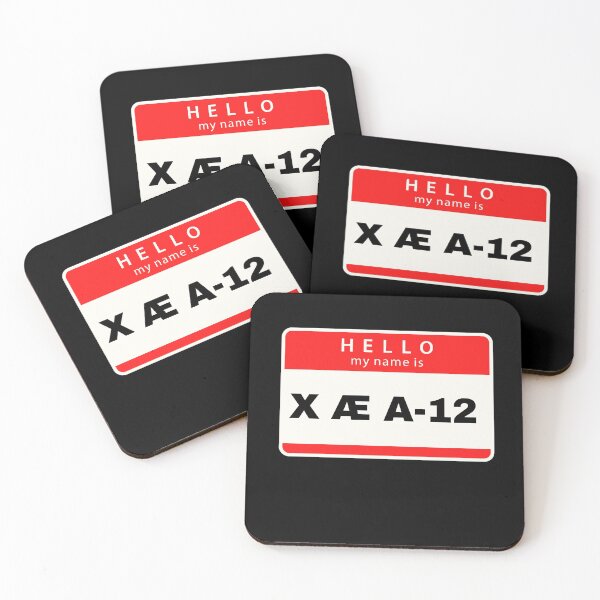 Item preview, Hello my name is X Æ A-12 (red) designed and sold by melbournegirl.