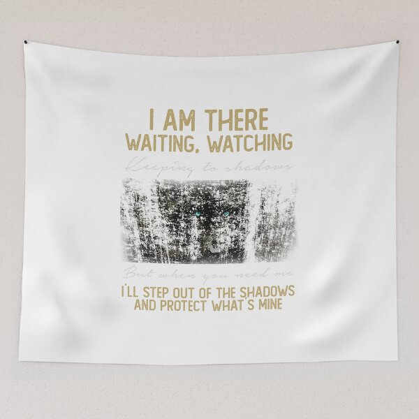 Item preview, I Am There Waiting, Watching Keeping To Shadows Wolf  designed and sold by noirty.