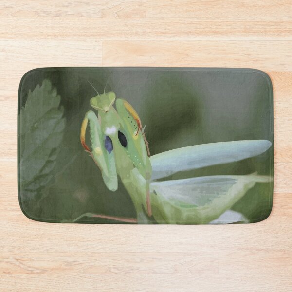 Item preview, Green Mantis With Garden Background Vector designed and sold by taiche.