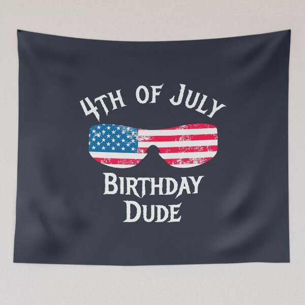 Item preview, 4th of July Birthday Dude Sunglasses designed and sold by highparkoutlet.