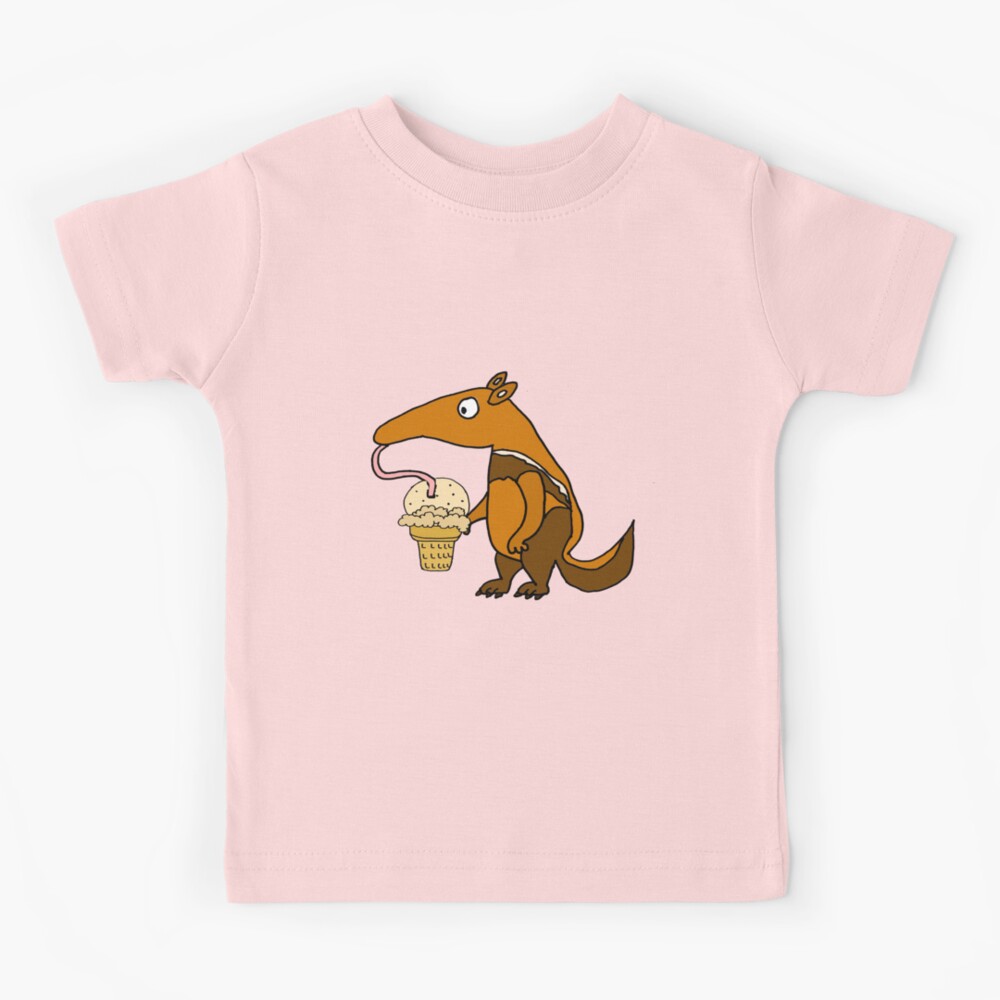 Funny Anteater eating Ice Cream  Kids T-Shirt for Sale by