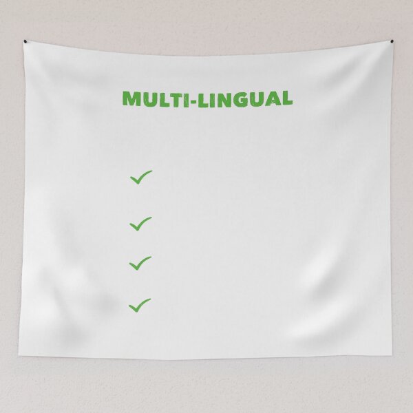 Item preview, Multi-Lingual I Speak Song Lyrics Movie Quotes Whale  designed and sold by noirty.