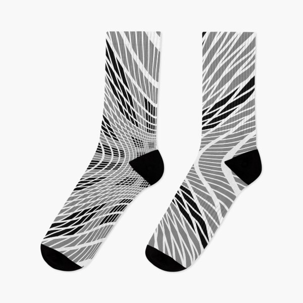 Item preview, Starburst, black and white op art designed and sold by aapshop.