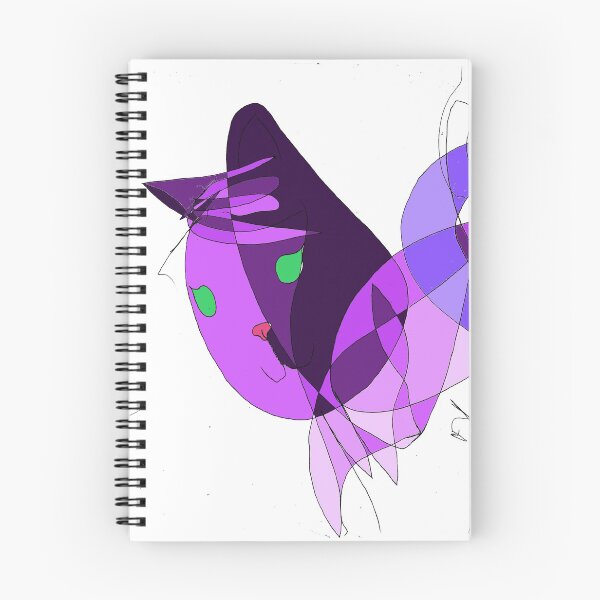Item preview, purple cat designed and sold by Pentagonien.