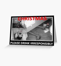 Christmas drinking Greeting Card