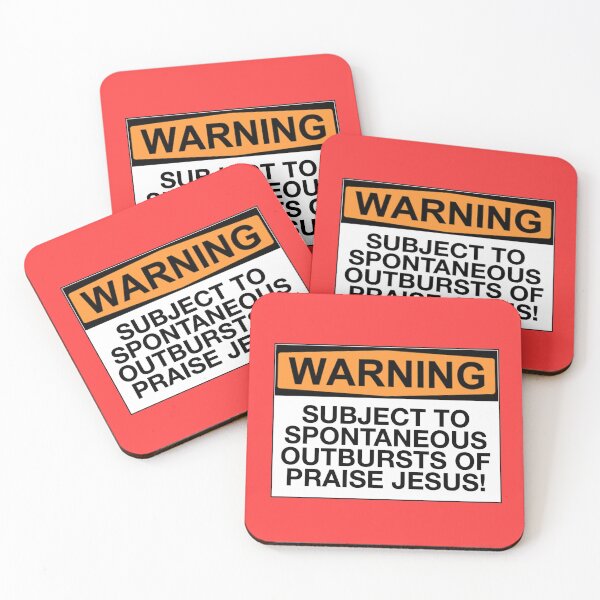 Item preview, Warning: subject to spontaneous outbursts of praise Jesus!  designed and sold by Bundjum.