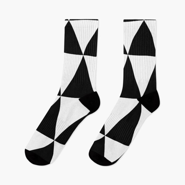 Aperçu de l'œuvre Ondes et tourbillons de triangle d'art optique noir et blanc créée et vendue par aapshop.