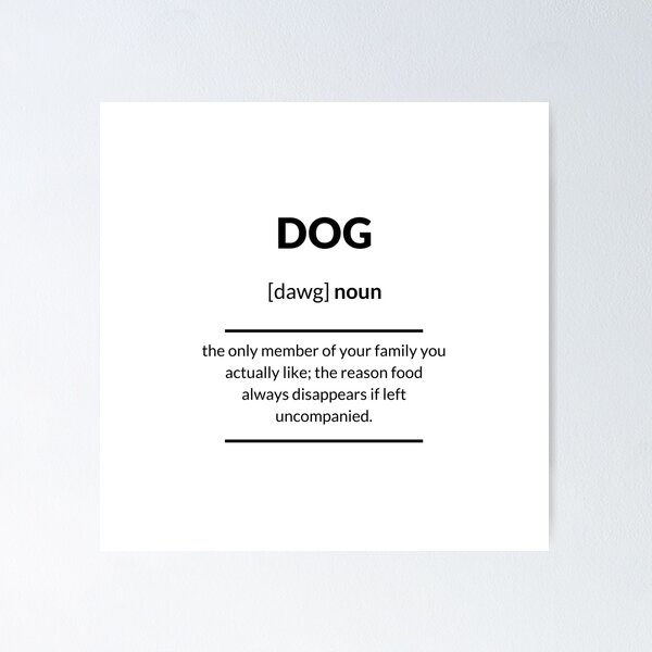 Artikel-Vorschau von Dog (Hund) Definition | Dictionary Collection, designt und verkauft von Designschmiede.