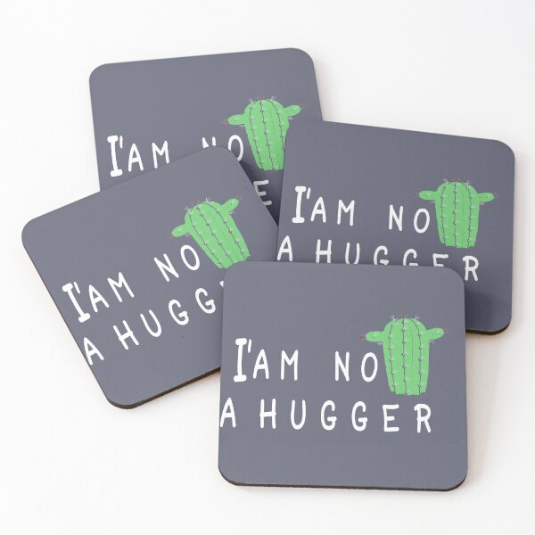 Item preview, No soy un Hugger, Funny Cactus Design designed and sold by AYNDesign.
