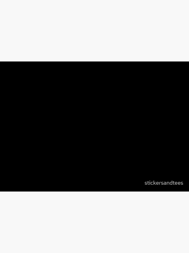 Just Black Mask by stickersandtees