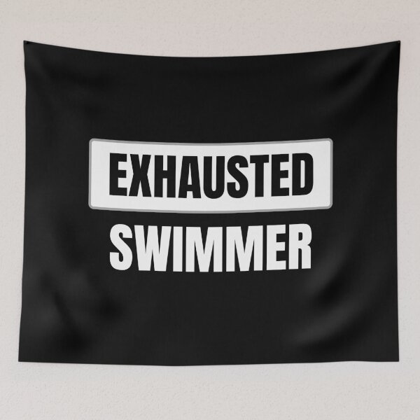 Item preview, Exhausted Swimmer - Best Funny Swimmer Gift | Swimming Pool designed and sold by sviatos.