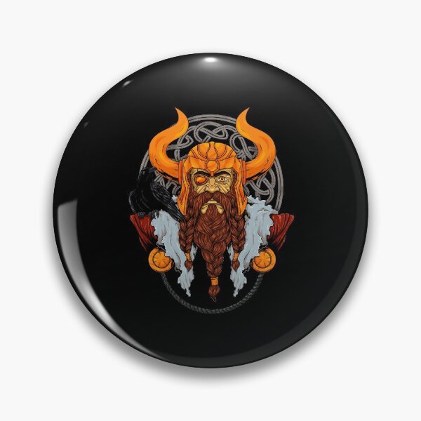 Item preview, Viking God Odin - Raven Warrior Valhalla Valknut designed and sold by anziehend.