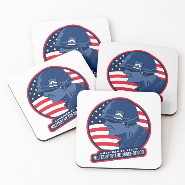 Item preview, American By Birth Army By The Grace Of God - 010 designed and sold by CavemanMedia.