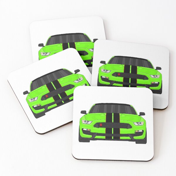 Item preview, Ford Mustang GT350R front (GrabberLime and Black) designed and sold by VenZolic.