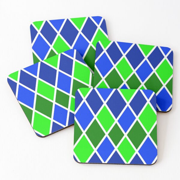 Item preview, Diamond Patterns with Blue and Green Tones designed and sold by Engin1881.