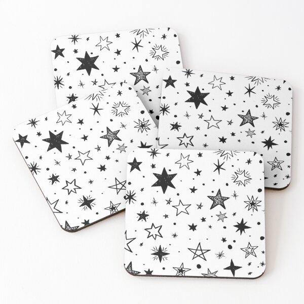 Item preview, Hand Drawn Star Pattern designed and sold by noirty.