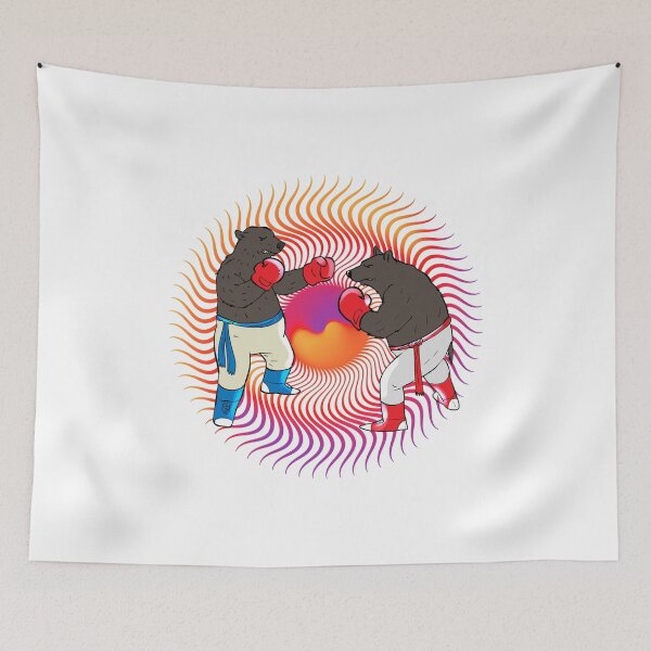 Item preview, Funny Psychedelic Boxing Bear Groovy Vintage  designed and sold by noirty.