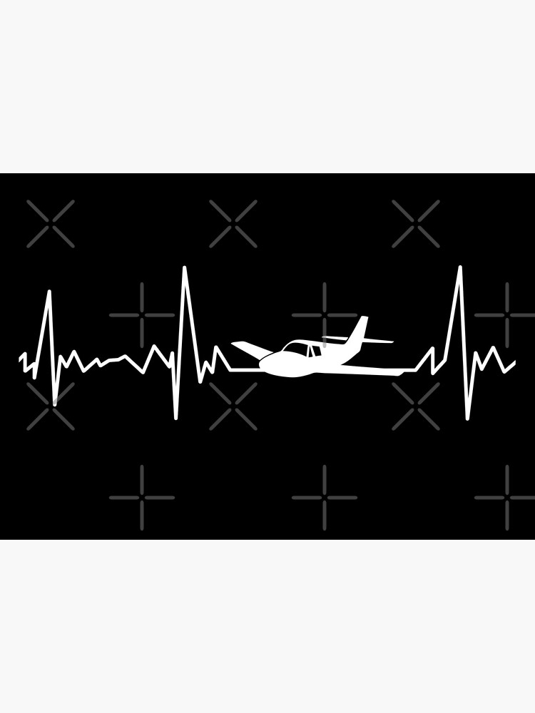 Airplane pilot heartbeat flying by playloud