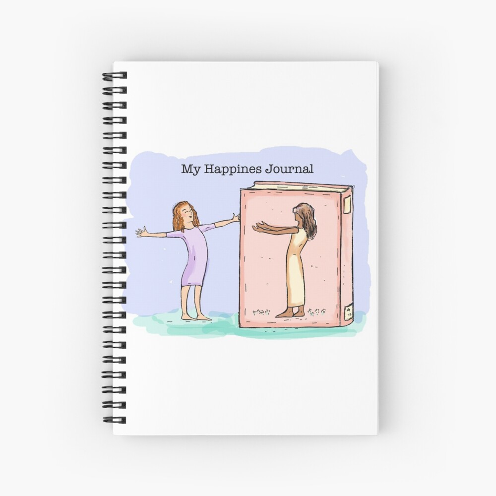 Happiness Journal Book Friend Spiral Notebook
