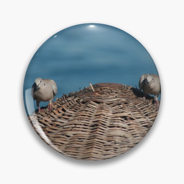 Item preview, A Pair Of Doves On A Woven Sun Parasol designed and sold by taiche.