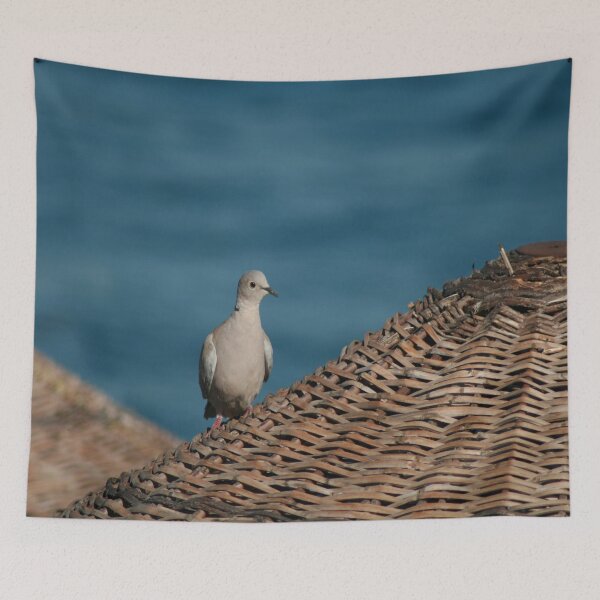 Item preview, Dove On A Woven Sun Parasol designed and sold by taiche.