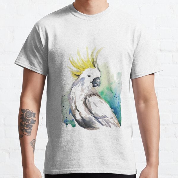 Mon nom c'est Coco, je suis un cacatoès en aquarelle T-shirt classique