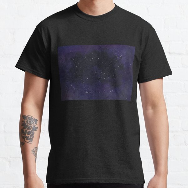 Galaxy Woman Abstract Digital Watercolor Classic T-Shirt