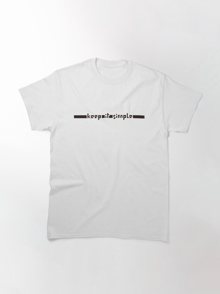 Vista alternativa de Camiseta clásica keep it simple