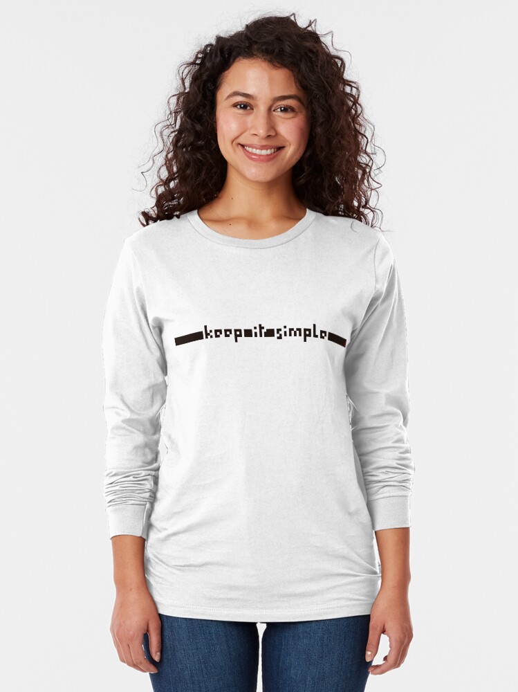 Imagen 2 de 5, Camiseta de manga larga con la obra keep it simple, diseñada y vendida por achoprop.
