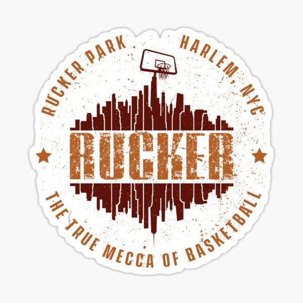 Item preview, Rucker Park - The true Mecca of basketball - Vintage label design designed and sold by COURT-VISION.