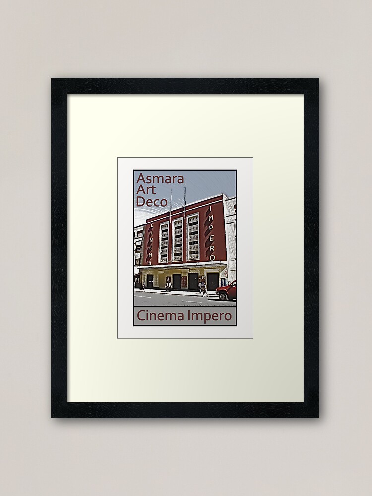 Asmara Art Deco Cinema Impero Framed Art Print