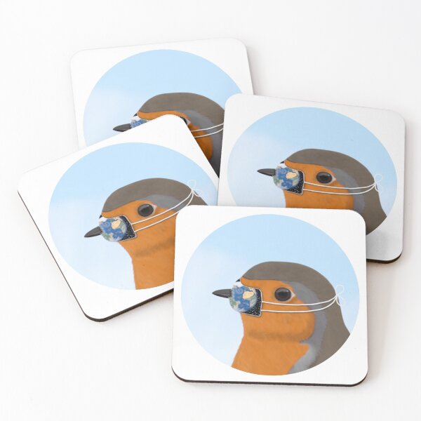Item preview, Robin Bird with Face Mask designed and sold by jz-birds.