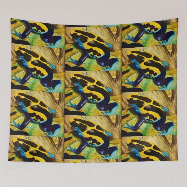 Item preview, Poison Dart Arrow Frog--Blue and Yellow designed and sold by RJKpoyp.