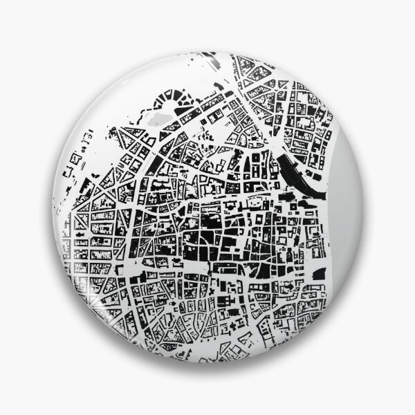 Item preview, Cologne black & white building city map designed and sold by Intrepix.