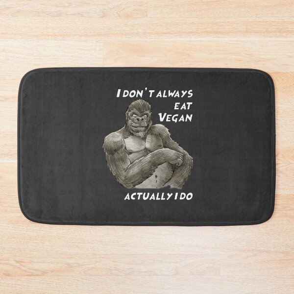 Item preview, Funny Quote Pun Vegan Gorilla Illustration designed and sold by Sardine Designs.