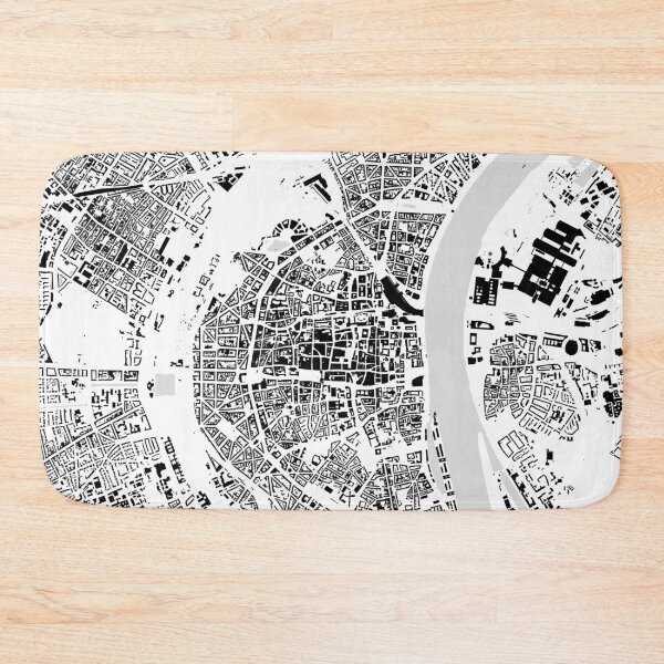 Item preview, Cologne black & white building city map designed and sold by Intrepix.