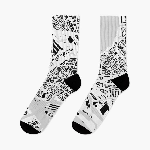 Item preview, Hamburg black & white building city map designed and sold by Intrepix.